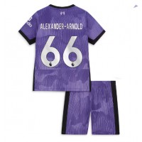 Otroški Nogometni dresi Liverpool Alexander-Arnold #66 Tretji 2023-24 Kratek Rokav (+ Kratke hlače)